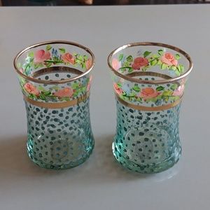 Set of two Mackenzie Childs Tumblers
